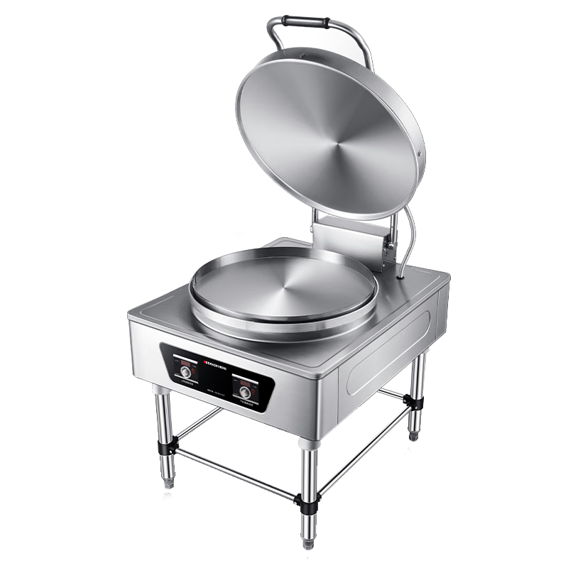德瑪仕（DEMASHI）商用電餅鐺 大型雙面加熱 全自動(dòng)電熱大號(hào)電餅爐烤餅爐 烙餅機(jī)千層餅醬香餅機(jī)器 工程款69CM鍋徑】YCD60-A（380V