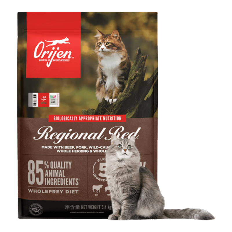 Orijen渴望猫粮 红肉高能无谷 成猫幼猫干粮全价通用进口5.4kg效期27/8