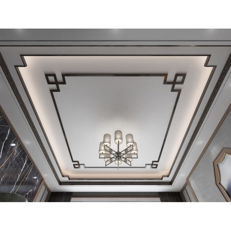 惠利得定制新中式实木吊顶线条电视装饰条烤漆喷漆阴角顶线角花平板线