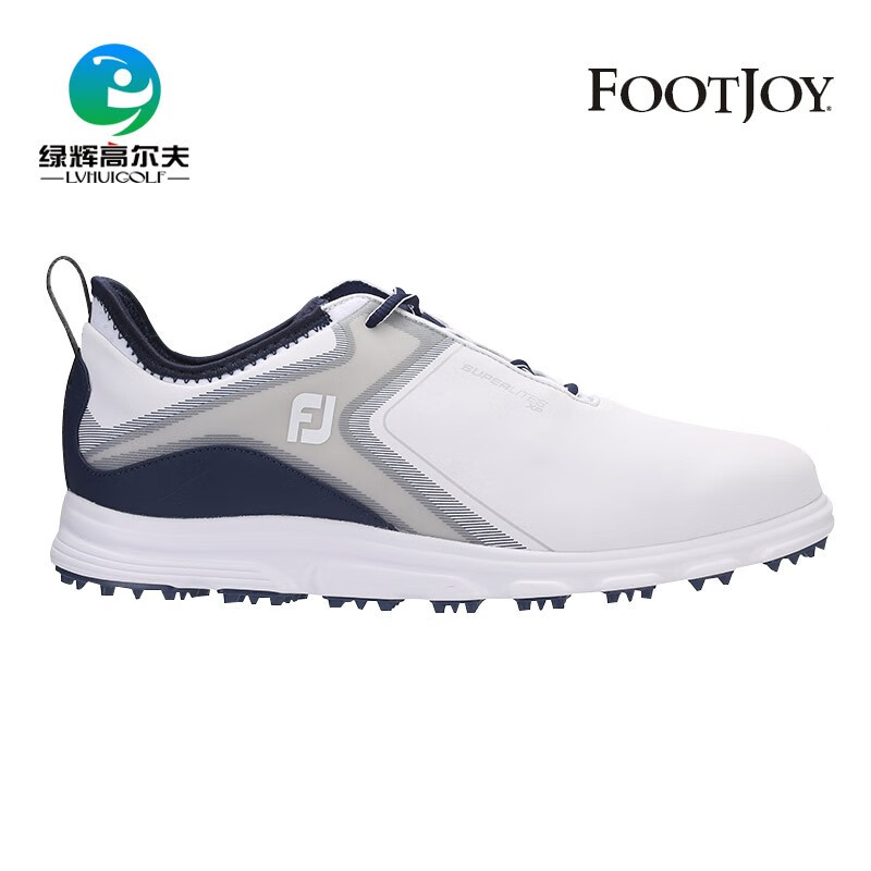 FootjoyFJ高尔夫球鞋男士球鞋2021新款golf运动鞋男鞋FJ无钉鞋 轻量舒适固定钉鞋 58083/白色  海军蓝 42