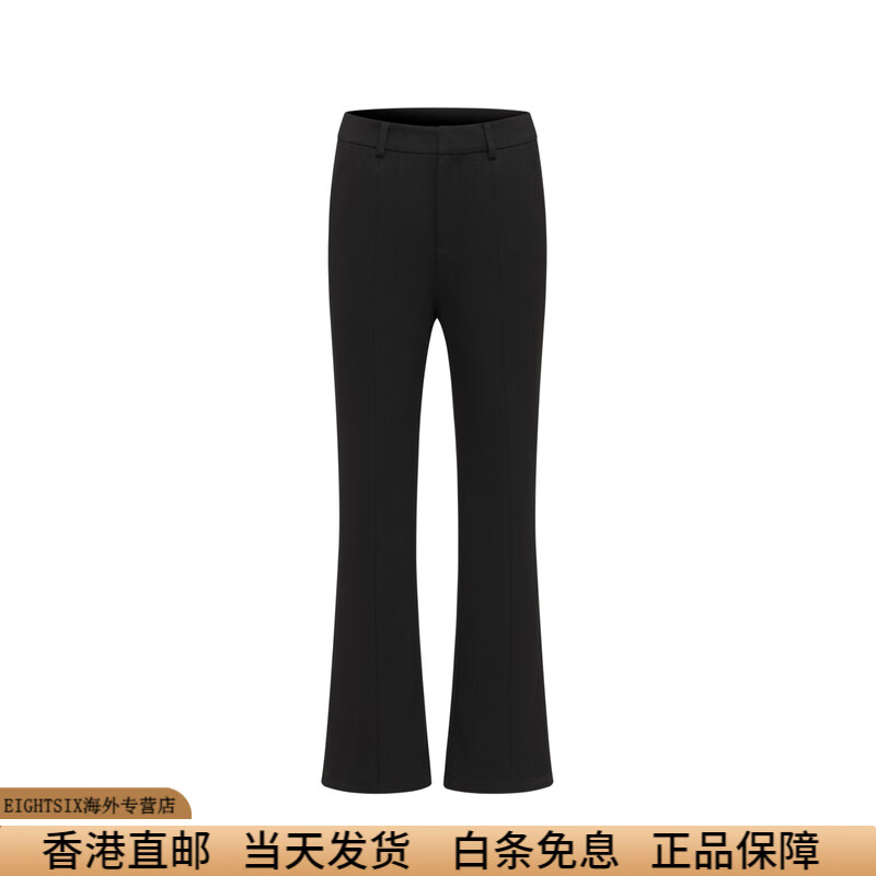 波司登（BOSIDENG）羽绒裤女款外穿冬季新款商务通勤微喇修身显瘦不臃肿 黑色8056 S 160_66A