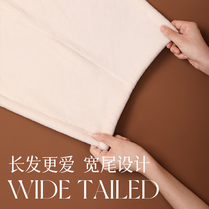 SOFT KISS长发干发帽女加厚超强吸水速干包头发毛巾干发巾浴帽比纯棉全棉 鸢尾咖