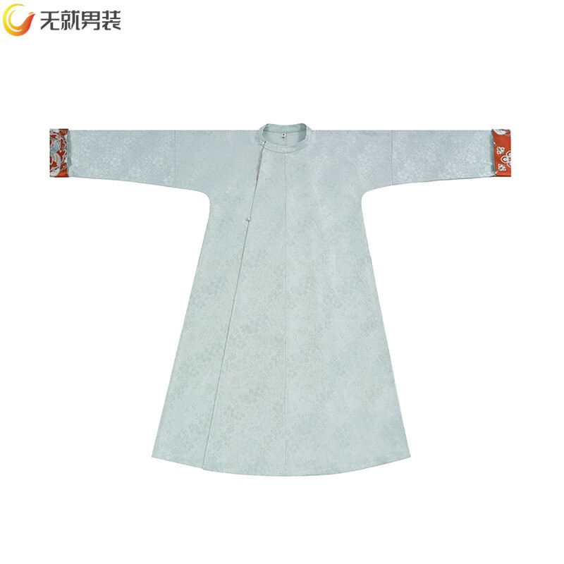 无就(wujiu)唐制汉服圆领袍男 晴昼水云唐制圆领袍缺胯袍汉服男女酷帅