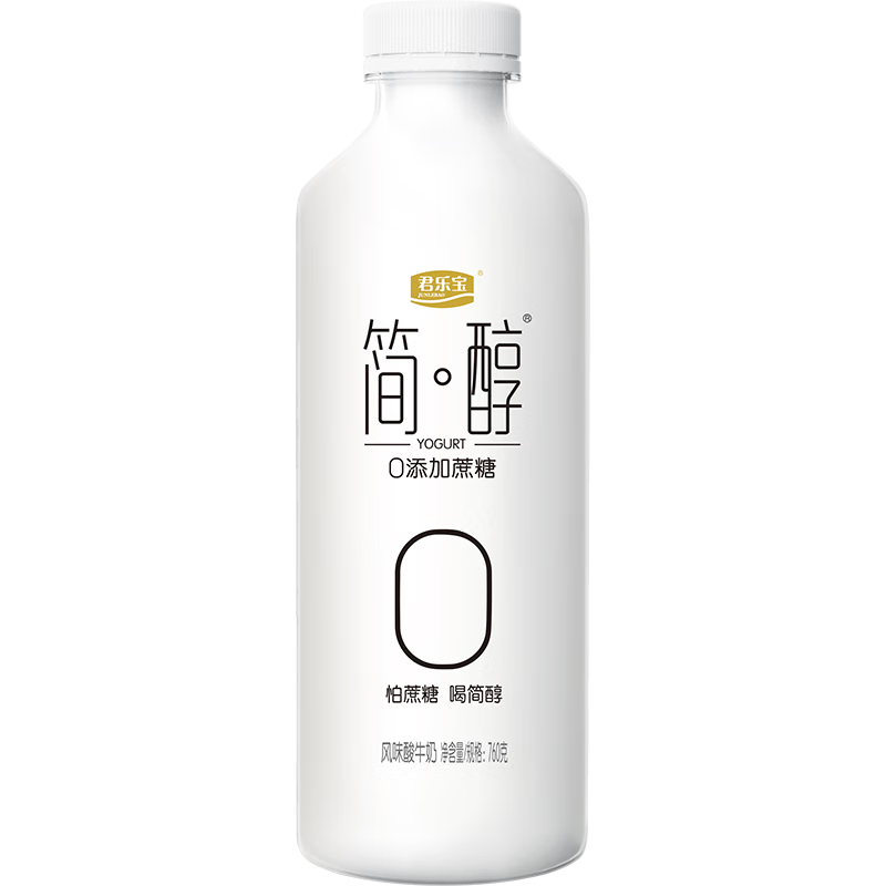 JUNLEBAO 君乐宝 简醇0蔗糖 风味酸牛奶 760g