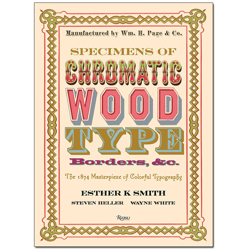 【现货】specimens of chromatic wood type字体设计英文书籍