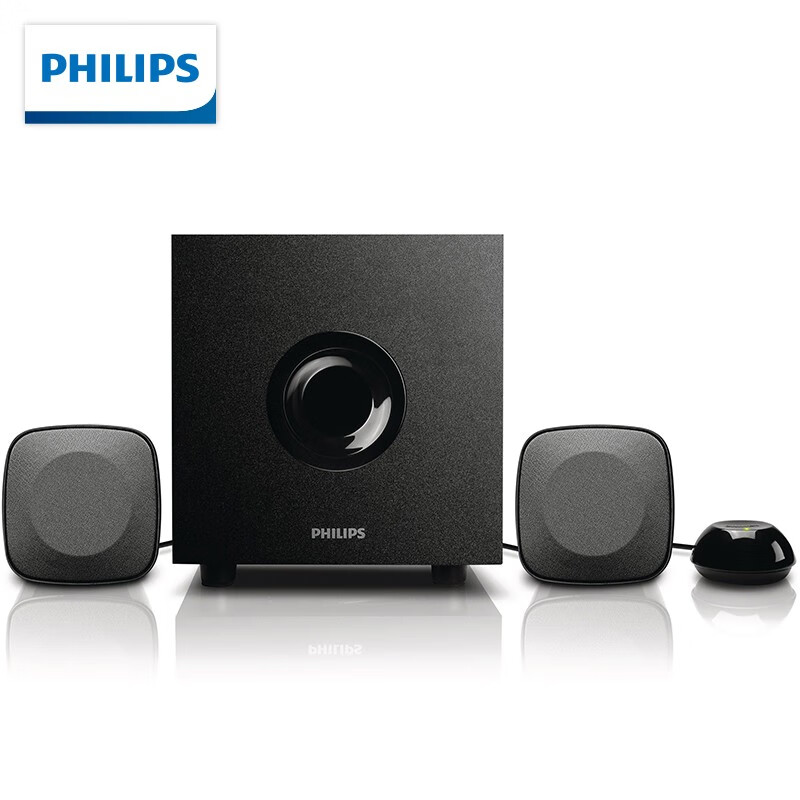 飞利浦（PHILIPS）SPA1315 音箱音响台式电脑低音炮家用多媒体2.1笔记本电视重低音游戏收钱吧上课音响