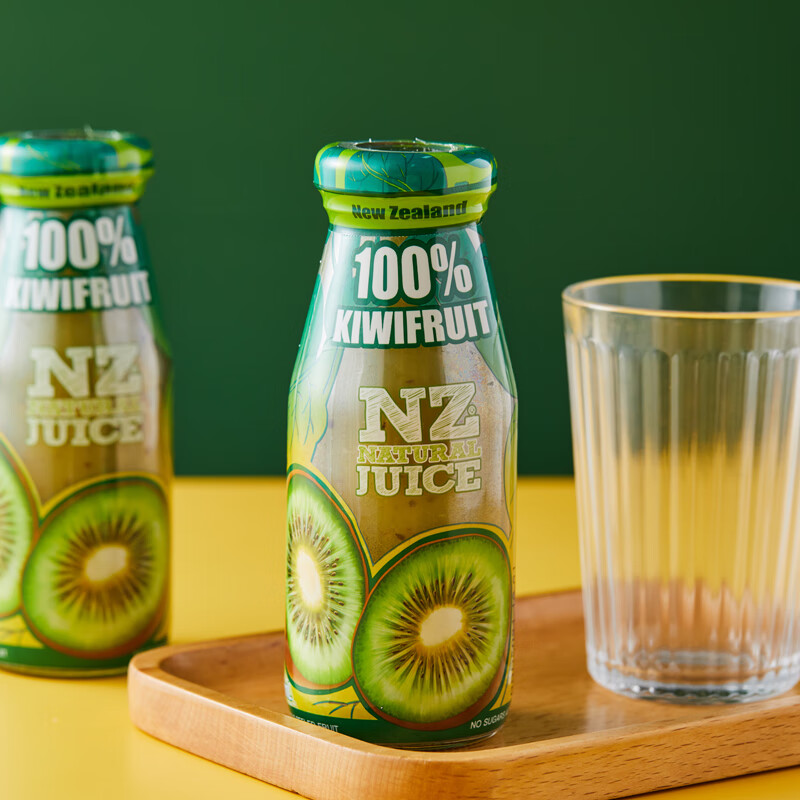 仙菓然新西兰进口nfc纯鲜榨奇异果汁(猕猴桃汁)180毫升*6瓶 糖尿人也