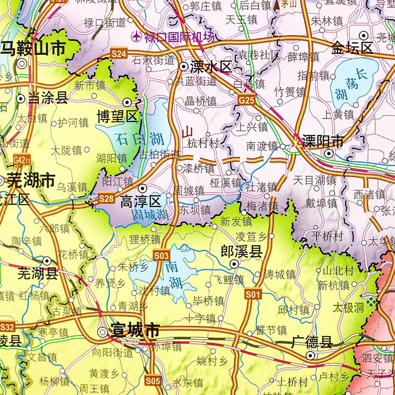 中国区域地图 办公室挂图 约1.4米*1米 中国东部区域地图 140*100cm截图
