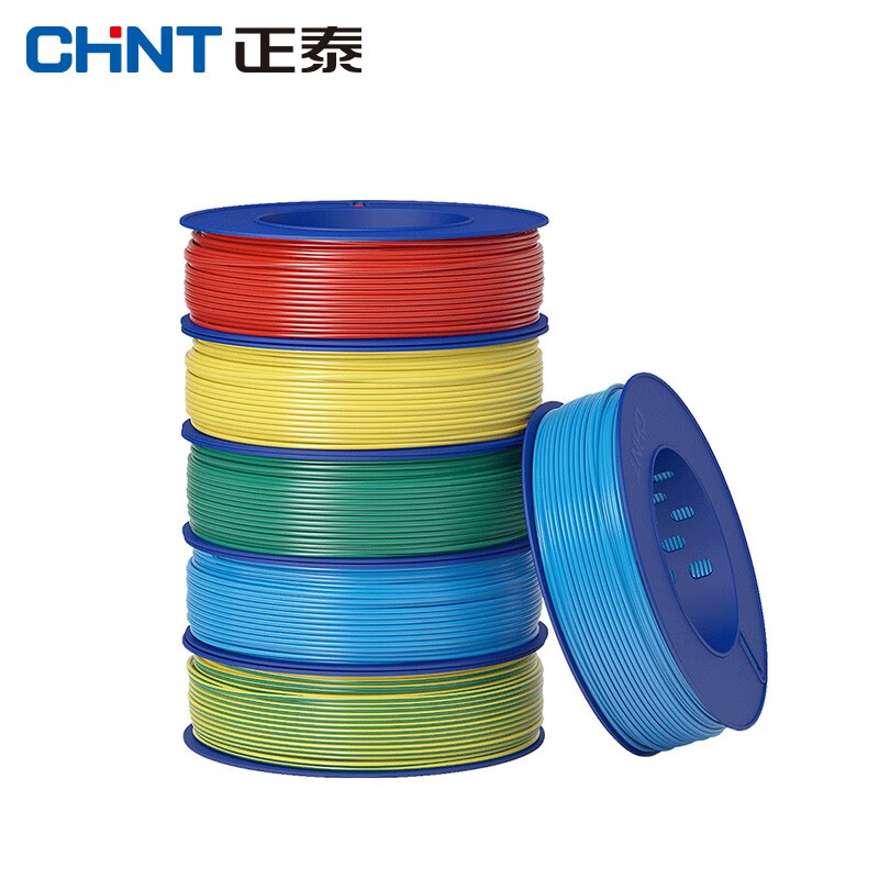 正泰(CHNT)电线电缆 BV1.5平方 国标家装家用 单芯铜芯铜线硬线100米 双色 地线