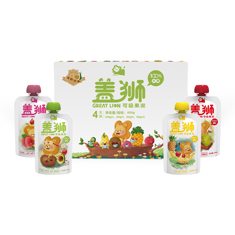 京东果泥果汁价格走势：盖狮儿童果泥礼盒装非常受欢迎！|京东看果泥果汁历史价格曲线