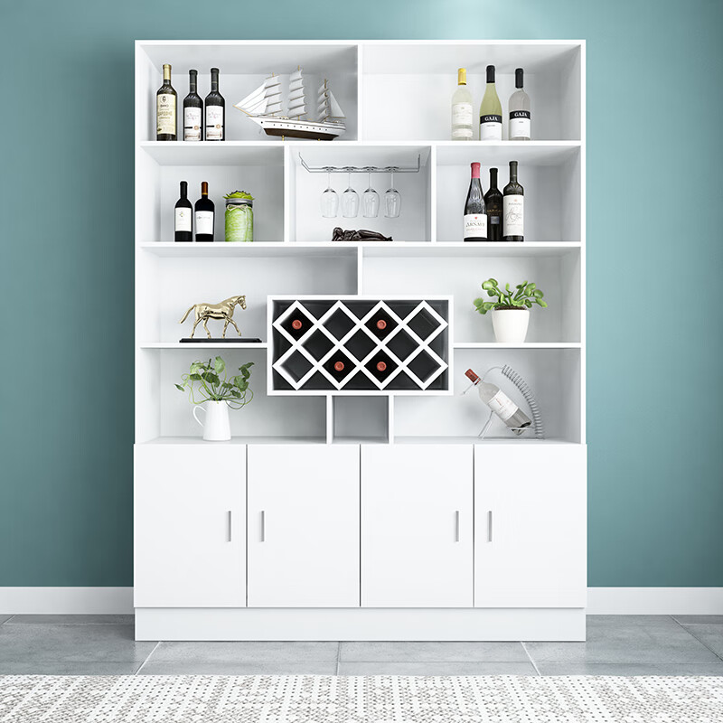 泰诺仕(tainuoshi) 酒柜客厅隔断柜玄关柜屏风餐边柜 白色 120cm长*