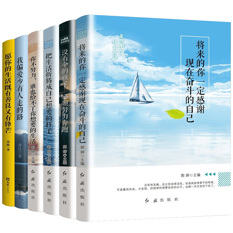 6册将来的你一定感谢现在奋斗的自己 我偏爱少有人走的路 愿你的生活既有善良又有锋芒 没有伞的孩子，必须努力奔跑