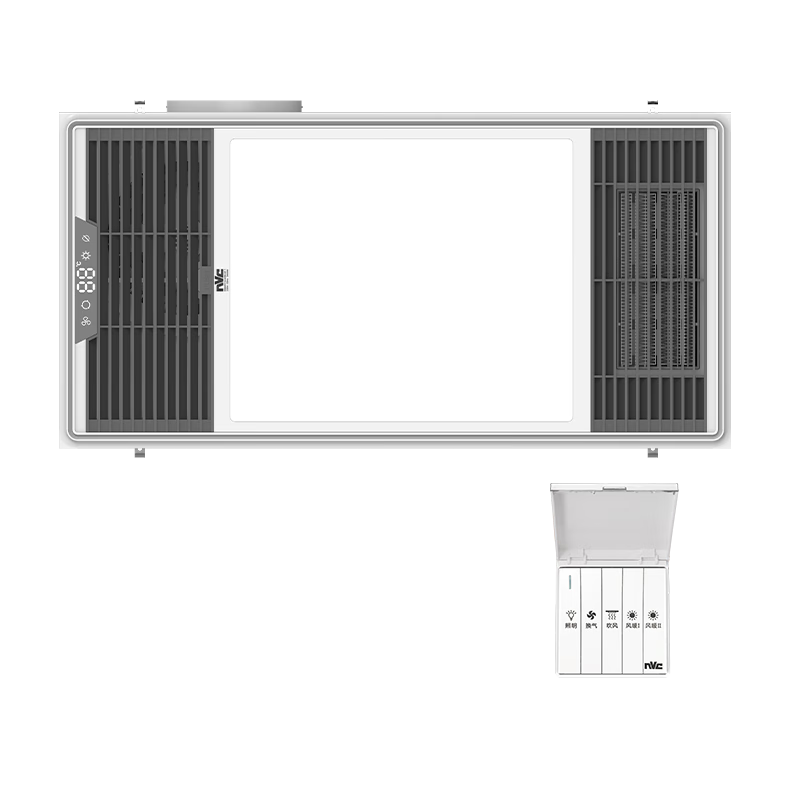 雷士(NVC)風(fēng)暖浴霸雙核機(jī)械系列過濾凈化排氣照明Y220衛(wèi)生間