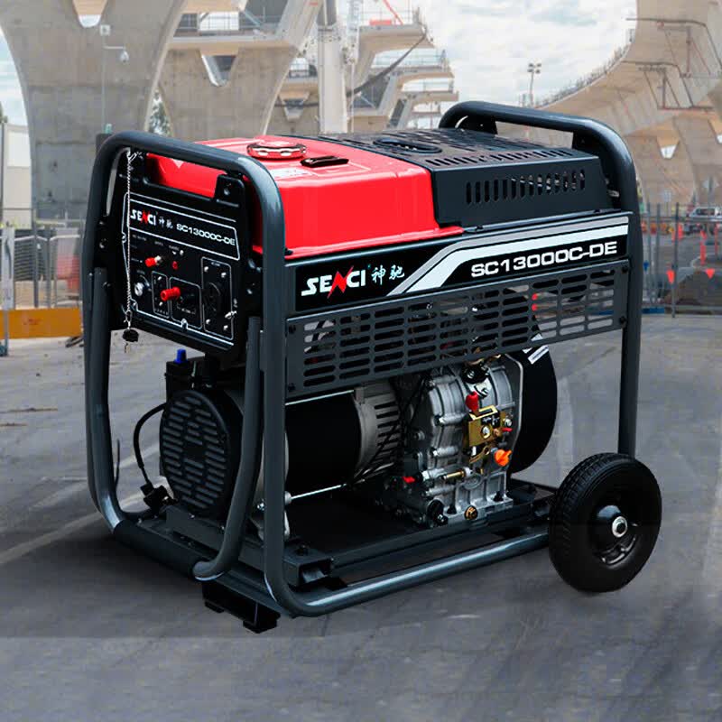 柴油发电机商用工业220v380单三相一体等功率电启动 12kva