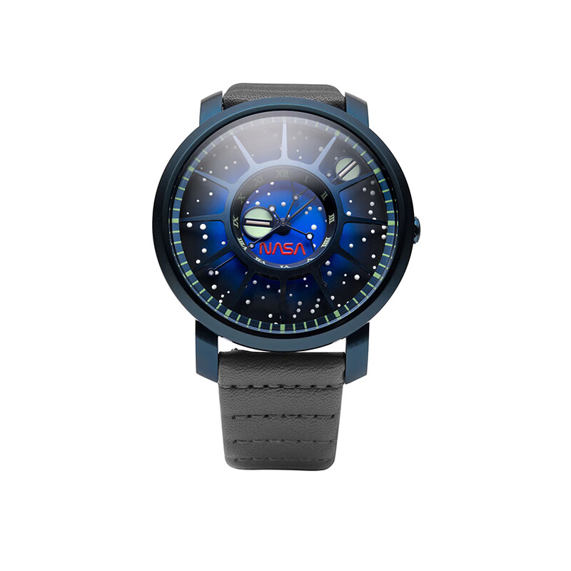 xeric创意表 trappist-1系列 自动机械 星空夜光 nasa联名版手表 蓝色
