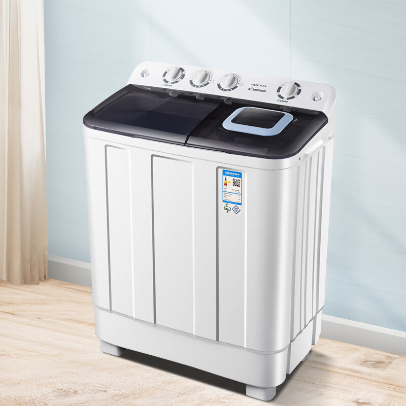 奥克斯（AUX）洗脱16.5公斤大容量半全自动洗衣机家用双桶双缸洗衣机洗脱分离大容量商用 半自动16.5公斤（洗涤10公斤+脱水6.5公斤）