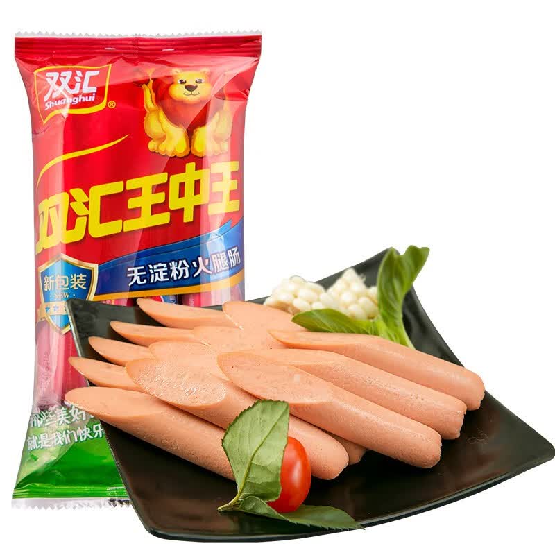 双汇王中王火腿肠 特级香肠 新王 无淀粉 60g*10支/600g装 烧烤火腿肠怎么看?