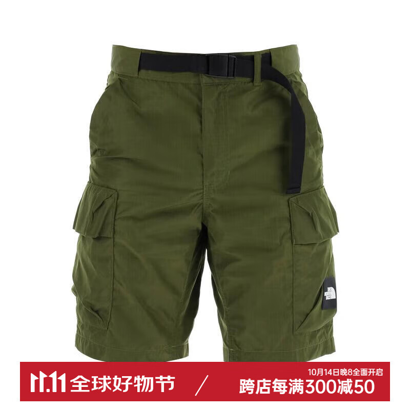 北面(the north face)男士军绿色时尚百搭短裤nf0a879r-pib 绿色 36