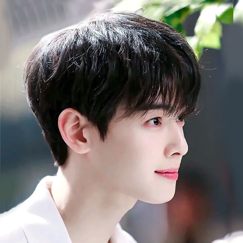 clcey假发男短发韩版帅气逼真男士假发套网红款隐形无痕真发自然头套