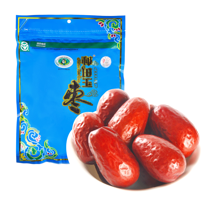 和田玉棗 大棗紅棗新疆特產(chǎn)駿棗零食和田棗 和田玉棗5星500g*3