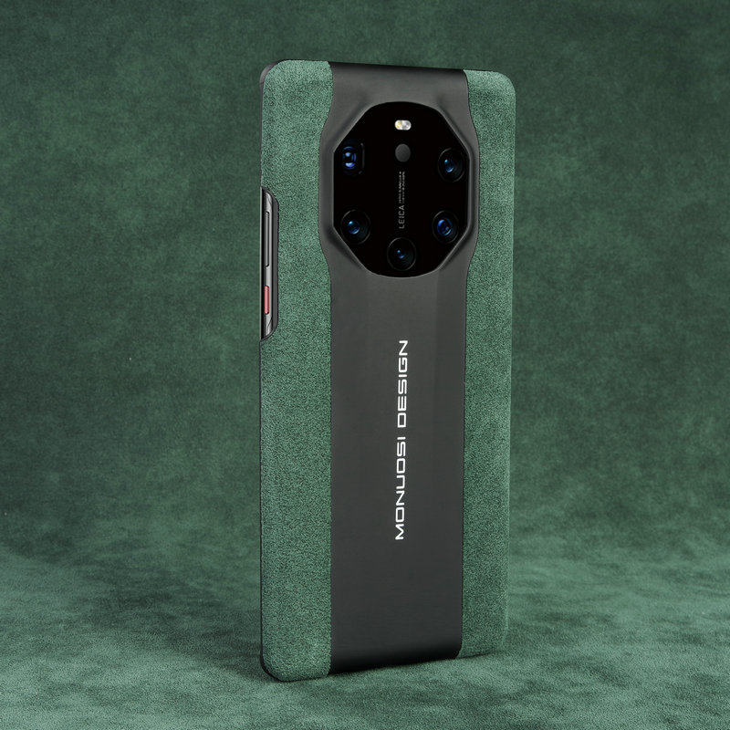 超魔斯适用华为mate40rs保时捷手机壳mate40pro 翻毛皮保护套高档商务