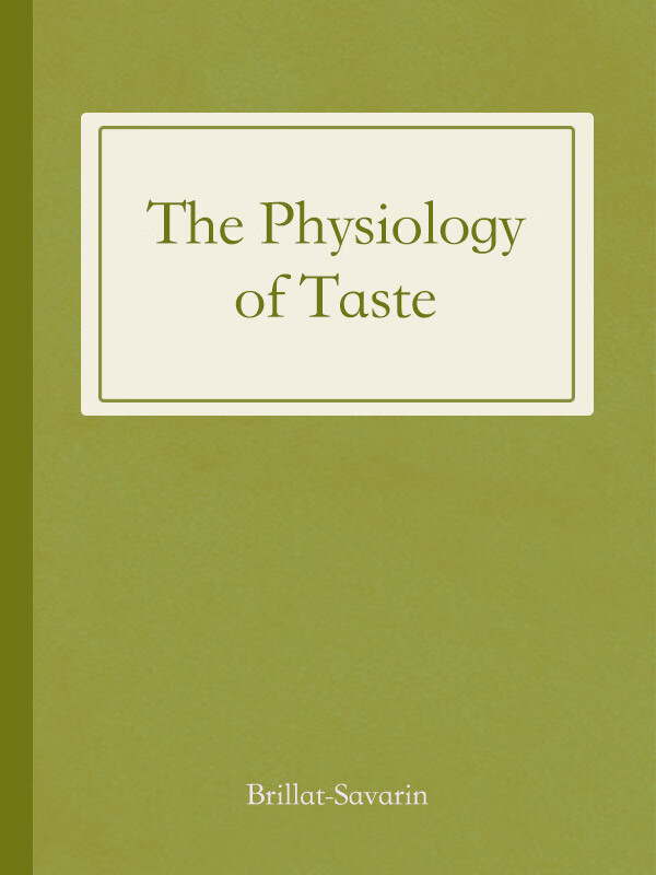 the physiology of taste