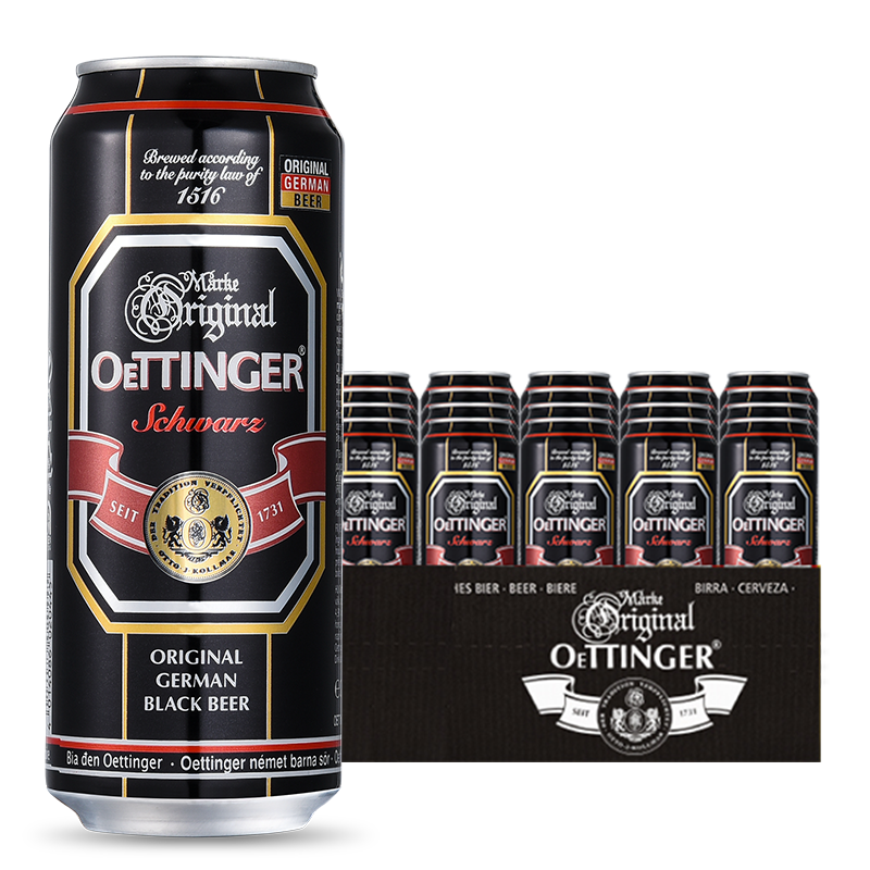 OETTINGER 奥丁格 黑啤酒 500ml*24听