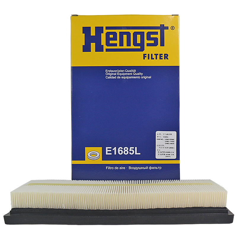 漢格斯特Hengst空氣濾清器*E1685L(適配本田凱美瑞 混動(dòng)版/豐田/奕澤)