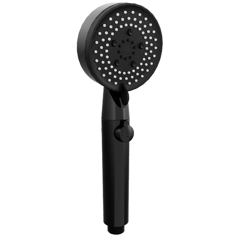 贝乐卫浴（Ballee）黑色增压花洒喷头加压浴室手持莲蓬头淋浴头DS1063    14.8元