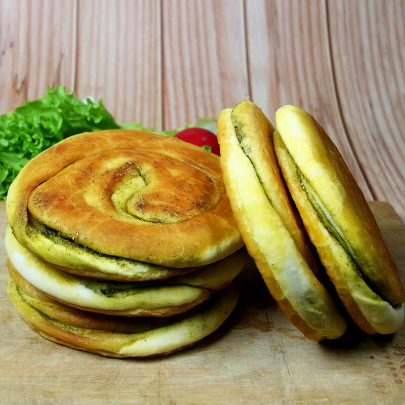 爱香妃(aixiangfei)甘肃特产小吃美食油锅盔大饼子平凉手工油馍馍烧饼