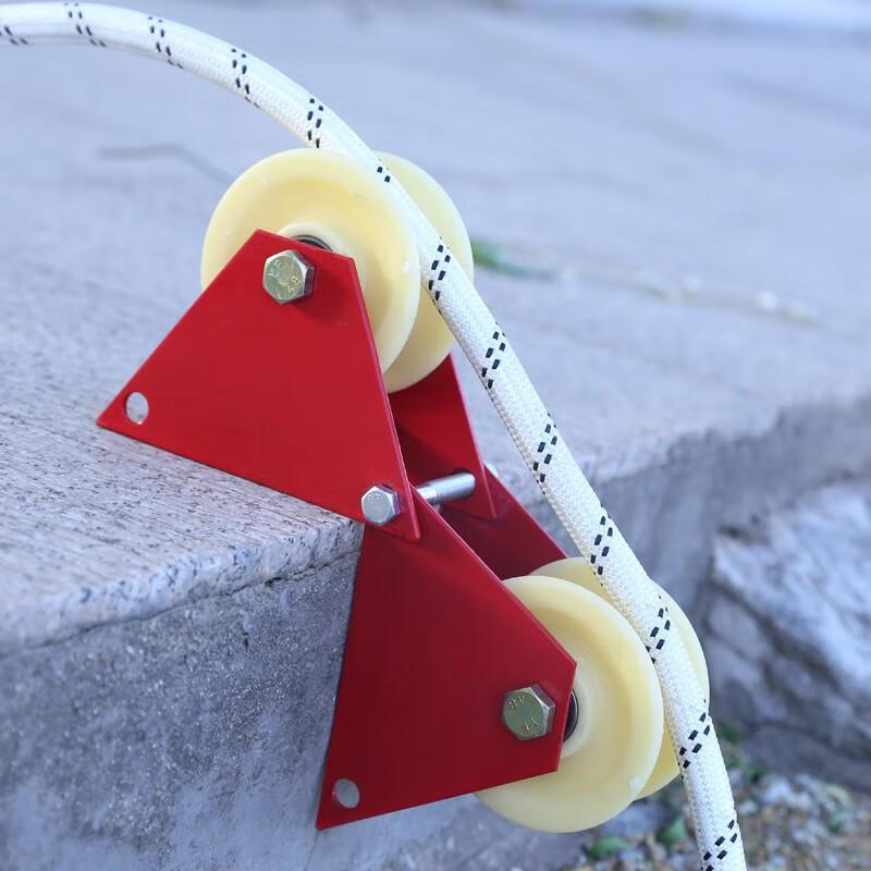 浩彪特收绳器高空作业墙角吊绳安全手动滑轮省力外墙卡角护绳专用蜘蛛