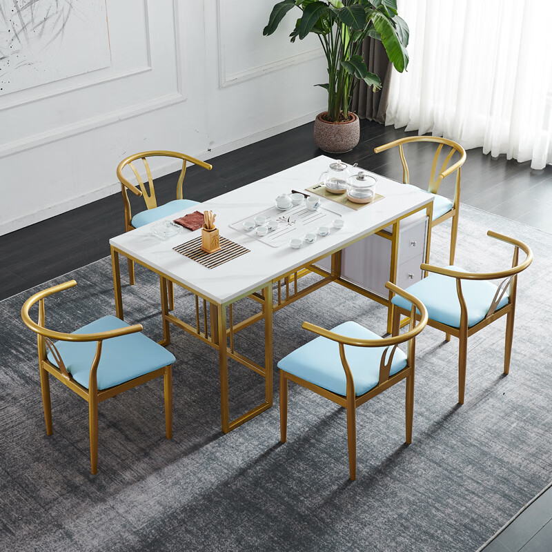 茶桌椅组合现代简约茶艺功夫茶几家用套装办公茶台烧水壶一体休闲喝茶