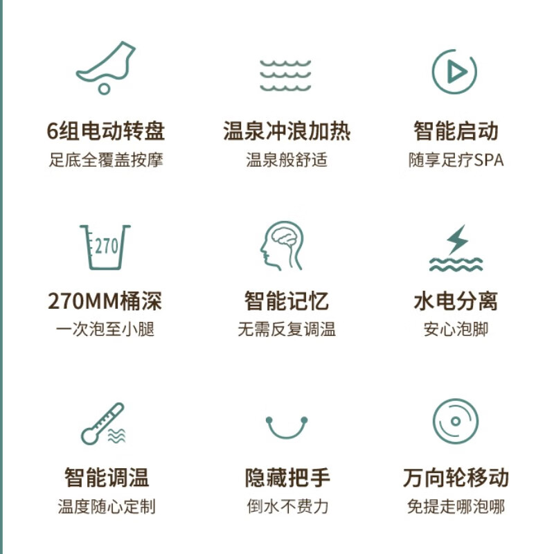 泰昌（Taicn） 足浴盆按摩恒温加热足疗盆全自动家用高深桶电动泡脚桶洗脚盆带药盒  TC-12HZ4G