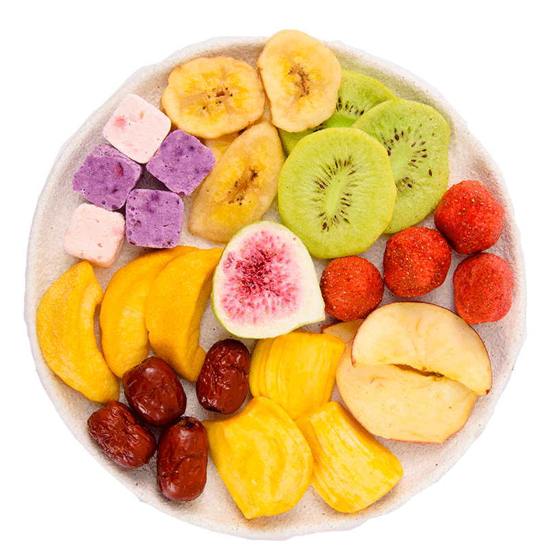 俏美味 混合水果干500g 水果脆片什锦干网红休闲零食小吃 7种水果脆片250g