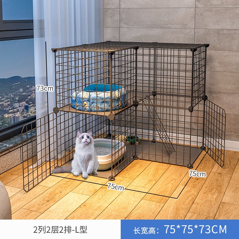 宠趣汇猫笼别墅超大自由空间室内家用猫舍大号三层猫咪猫笼子家用猫窝