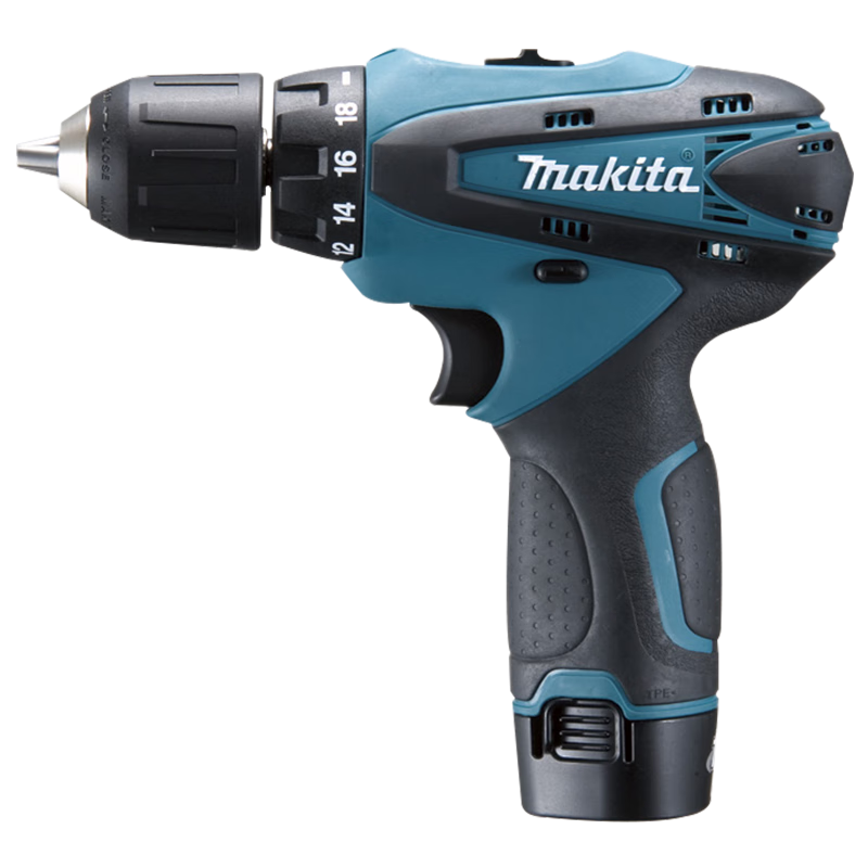 牧田（MAKITA）手電鉆 手槍鉆 10.8V鋰電鉆 充電式起子電鉆 電動(dòng)螺絲刀夾頭可調(diào) DF330DWE 1.3Ah兩電一充