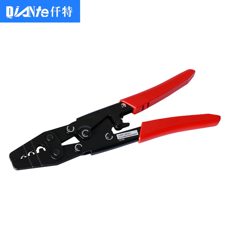 仟特 奶嘴压线帽压线钳 棘轮式手动绝缘闭端子压接钳子 电工快速接线
