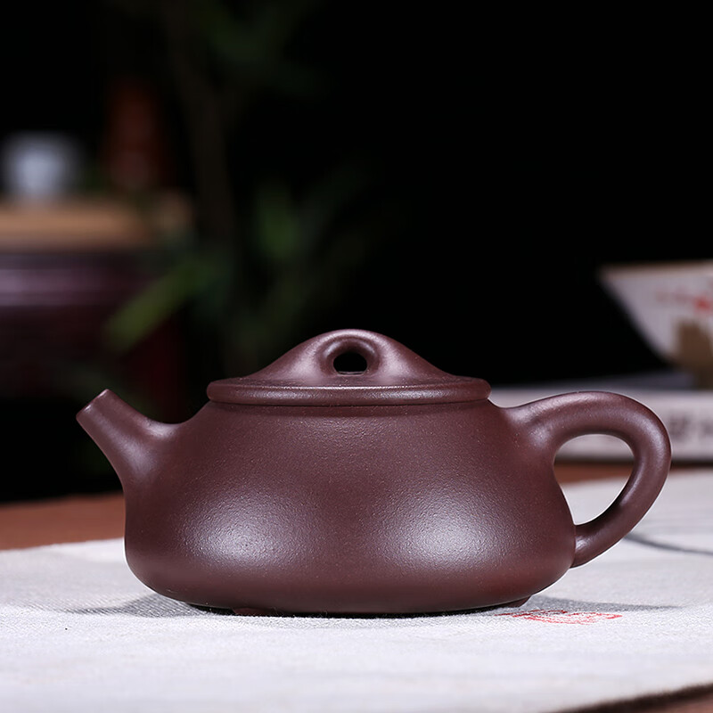 陶舍轩宜兴紫砂壶 全手工 著名陶艺家《景舟石瓢》原矿紫泥 茶具茶壶
