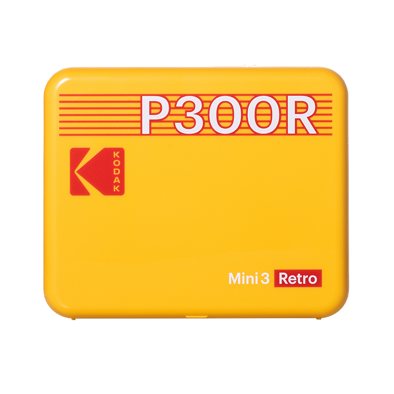 柯达（Kodak）Mini 3 Retro照片打印机 家用便携手机蓝牙无线连接相片打印 彩照大头贴 女神节送礼生日礼物 黄色套餐一（标配+60张相纸）