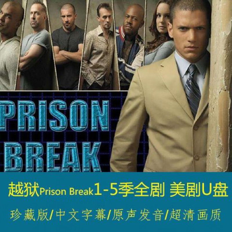 高分经典好看美剧越狱1-5季高清版64g全88集剧情悬疑电视剧u盘 64g