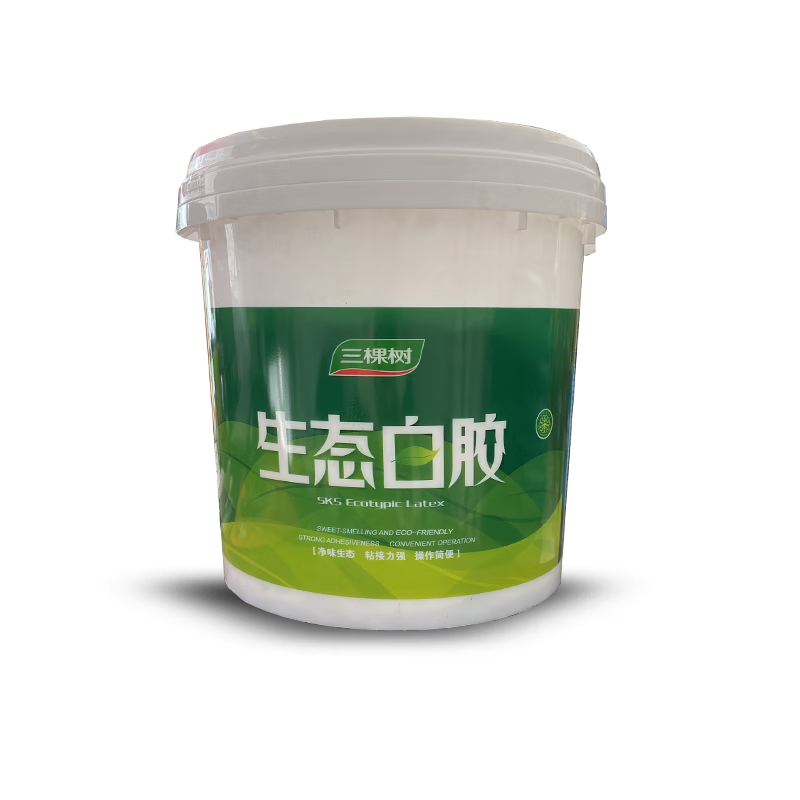 三棵树生态白乳胶大桶木工胶粘木头的专用胶强力家具手工白胶填缝 800