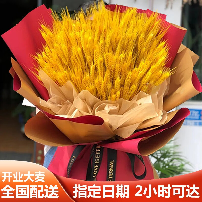 伊久 鲜花速递开业花篮大麦穗花束礼盒全国同城配送庆
