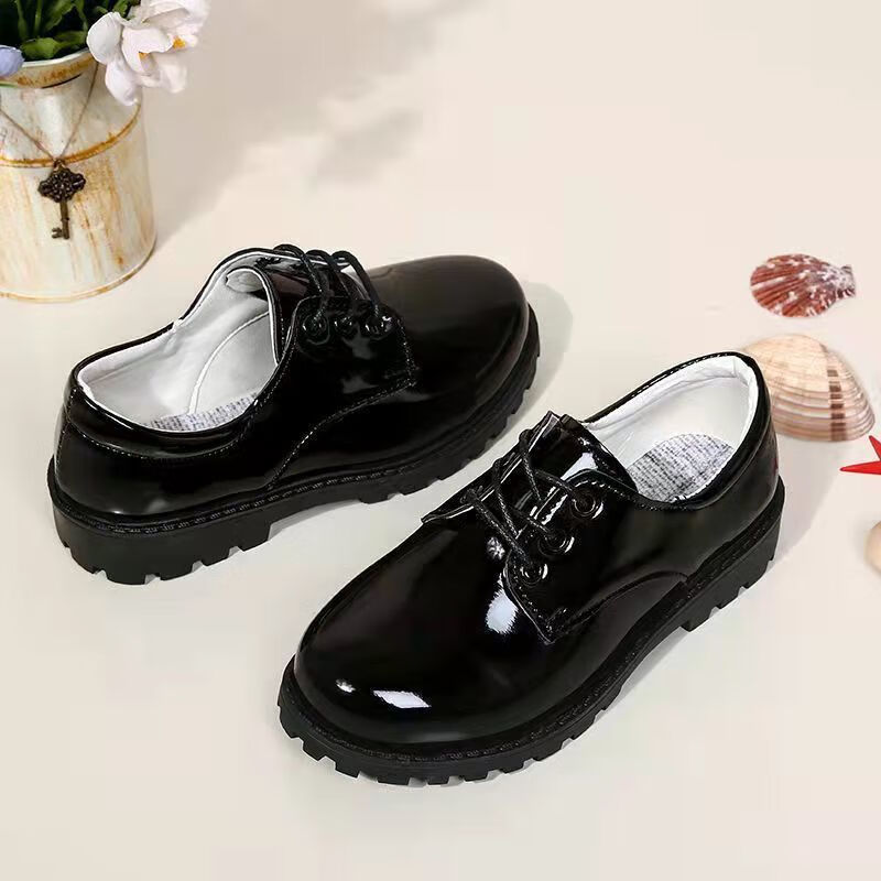 大合唱表演单鞋 黑色系带款 儿童尺码 26码 内长17cm按休闲鞋码数拍