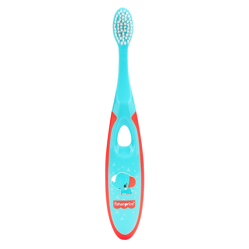 费雪（Fisher Price）儿童牙刷 宝宝牙刷 细软毛牙刷 口腔清洁 3-6岁 蓝色 单支装