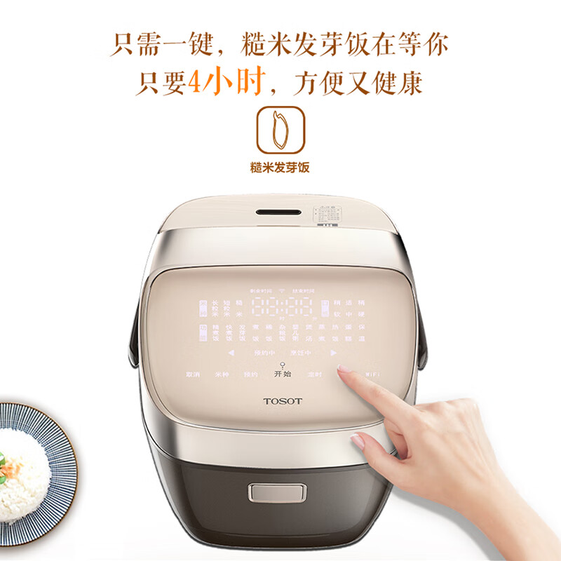 大松（TOSOT） IH电磁加热电饭煲1-2-3人智能家用煮饭迷你多功能金康煲糙米发芽饭电饭锅小型 GDCF-2008C 2L