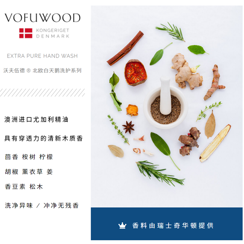 沃夫伍德(VOFUWOOD)纯净啫喱洗手液 酒店民宿咖啡餐厅家用儿童用量省洗手干净不留香 300ml纯净啫喱洗手液 (单瓶)