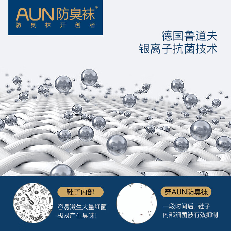 爱优恩(AUN)袜子男夏季男袜抗菌防臭袜总裁CEO款男士商务袜子吸汗休闲棉袜黑 高端袜春夏款(黑色)礼盒装 = 6双 均码