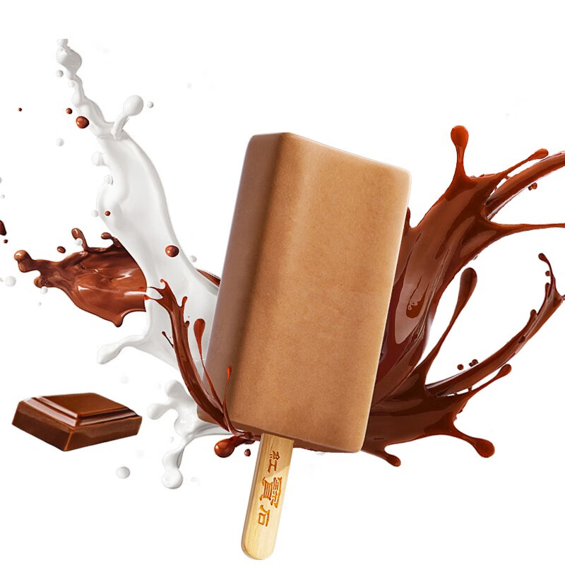 红宝石东北大板巧克力冰淇淋套装巧克力雪糕家庭装87克*6支量贩装