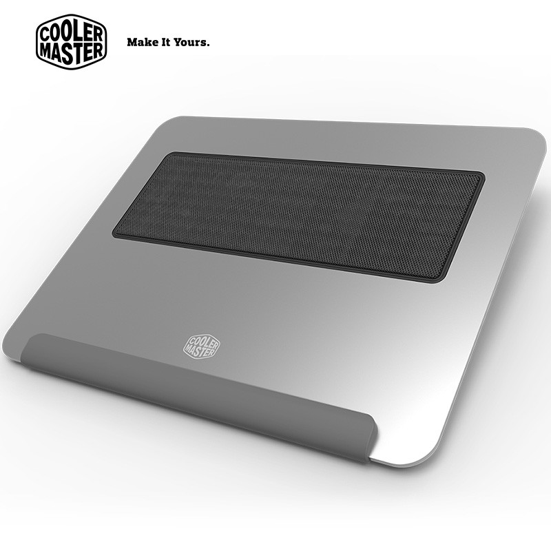 酷冷至尊 U150R 笔记本散热器(笔记本电脑散热垫/支架,全铝材质/模块化设计/双8cm静音风扇） 银色