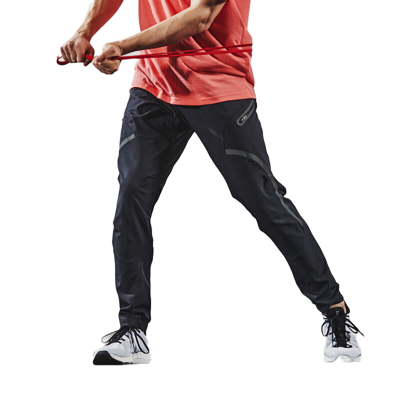 安德玛（UNDERARMOUR）Unstoppable男子梭织运动休闲工装长裤1352026 黑色001 XL